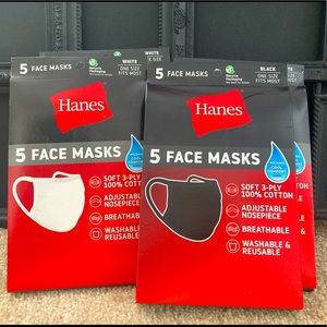 Hanes 5 pack Face Mask’s